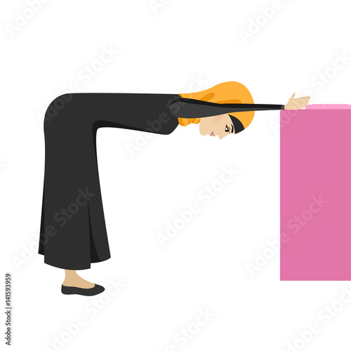 woman doing exercises on the office chair