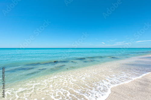 Casey Key,'s quartz sand pristine beach, south of Siesta Key
