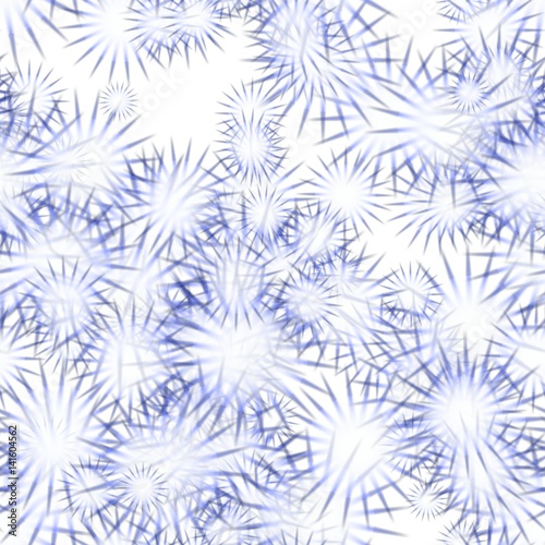 Blue spiky circles randomly generated background