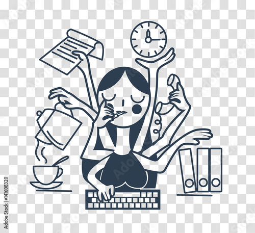silhouette icon  effectiveness woman