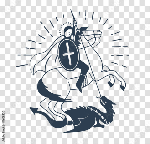 silhouette icon Saint Georgi photo