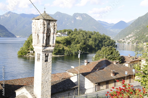 Bilde på lerret Argegno, Italy. Located on the Como Lake in Lombardy. North Italy