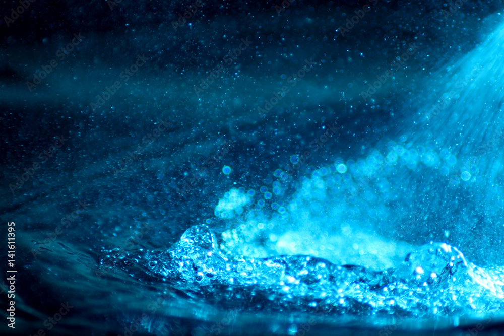 Water background / Water is a transparent and nearly colorless chemical