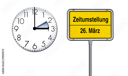 Zeitumstellung 26.März 21017