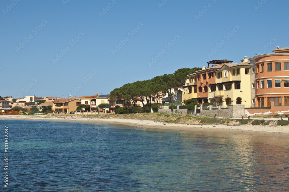 Small italian town by the sea, Golfo Aranci, Sardinia