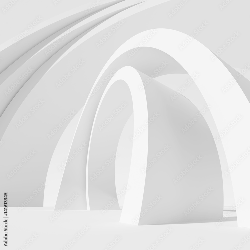Fototapeta Architektura Okrągłe Tło. Streszczenie projektu budowlanego