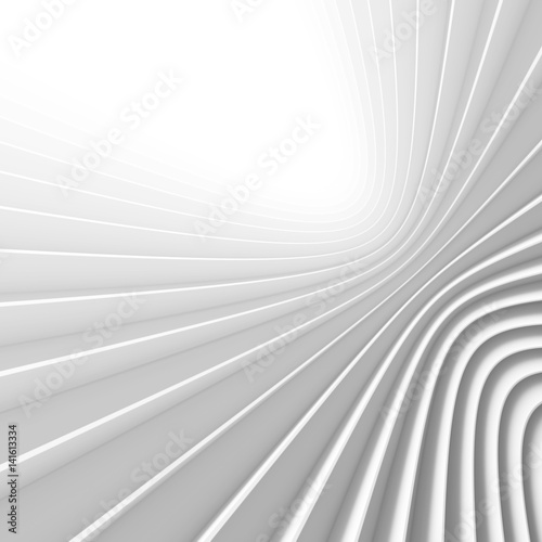 Architecture Circular Background. Abstract Building Design
