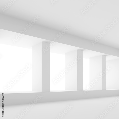 Empty Room with Window. Office Interior Design © radharamana