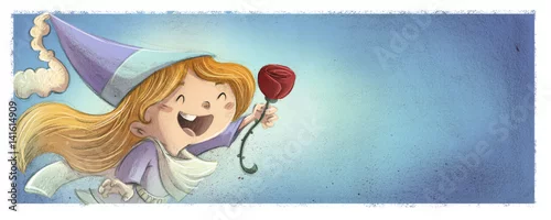 Obraz księżniczka z różą