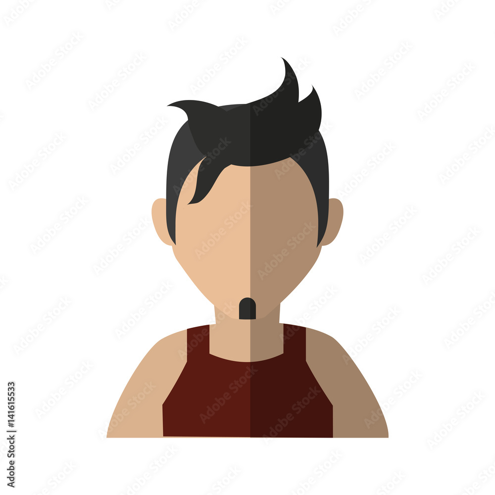 man avatar icon over white background colorful design. vector illustration man avatar icon over white background colorful design. vector illustration