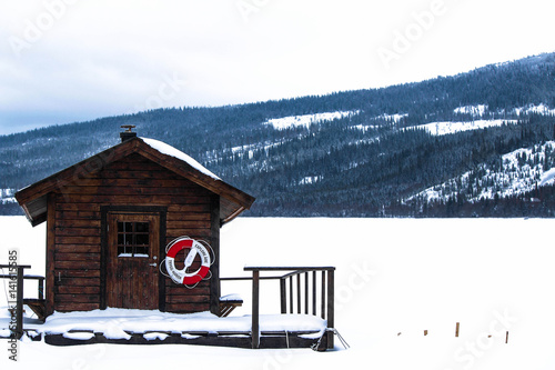 Åre by Winter - Sauna on the lake photo