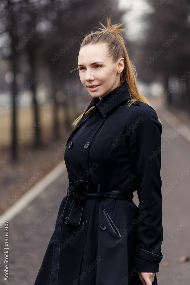Beautiful Girl in a Black Cloak Beautiful Girl in a Black Cloak