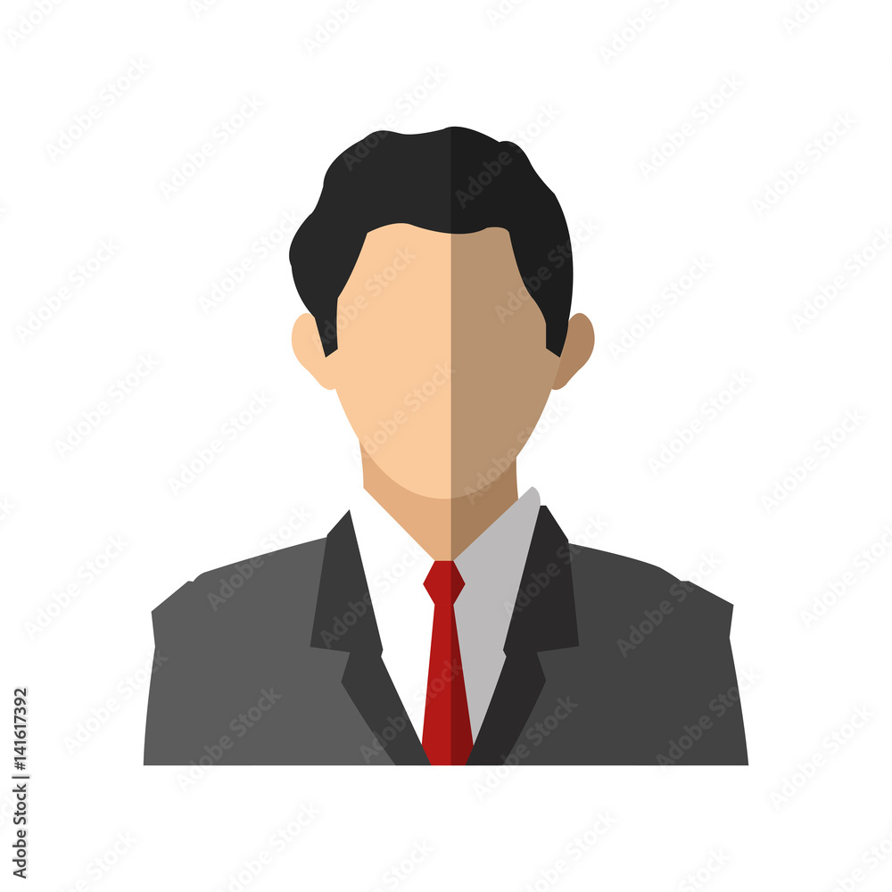 businessman wearing executive clothes over white background. colorful design. vector illustration businessman wearing executive clothes over white background. colorful design. vector illustration