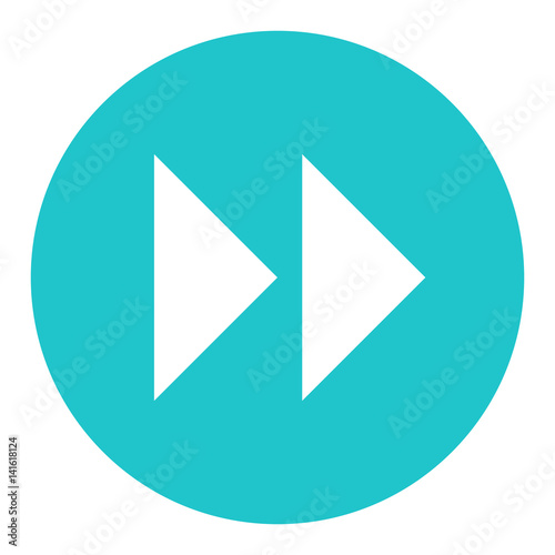 Free Download Arrow Sign Fast Forward Flat Circle Icon - GFXLoad
