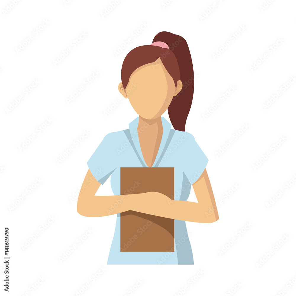 businesswoman wearing executive clothes over white background. colorful design. vector illustration businesswoman wearing executive clothes over white background. colorful design. vector illustration