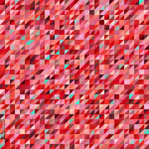 Abstract seamless mosaic background. Triangle geometric background. Vector illustration