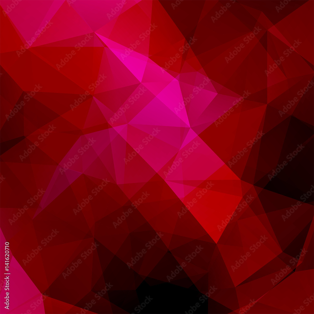 Abstract background consisting of red triangles. Geometric design for business presentations or web template banner flyer. Vector illustration Abstract background consisting of red triangles. Geometric design for business presentations or web template banner flyer. Vector illustration