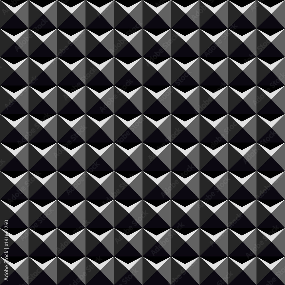 Black 3d pattern - seamless vector texture. Black 3d pattern - seamless vector texture.