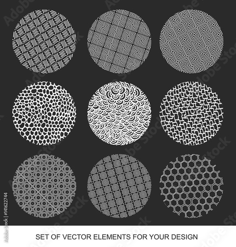 Collection isolated textures, brushes, graphics, design element. Handmade. composition. Abstract background. Modernistic Art