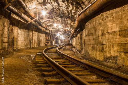 Railway in  the mine