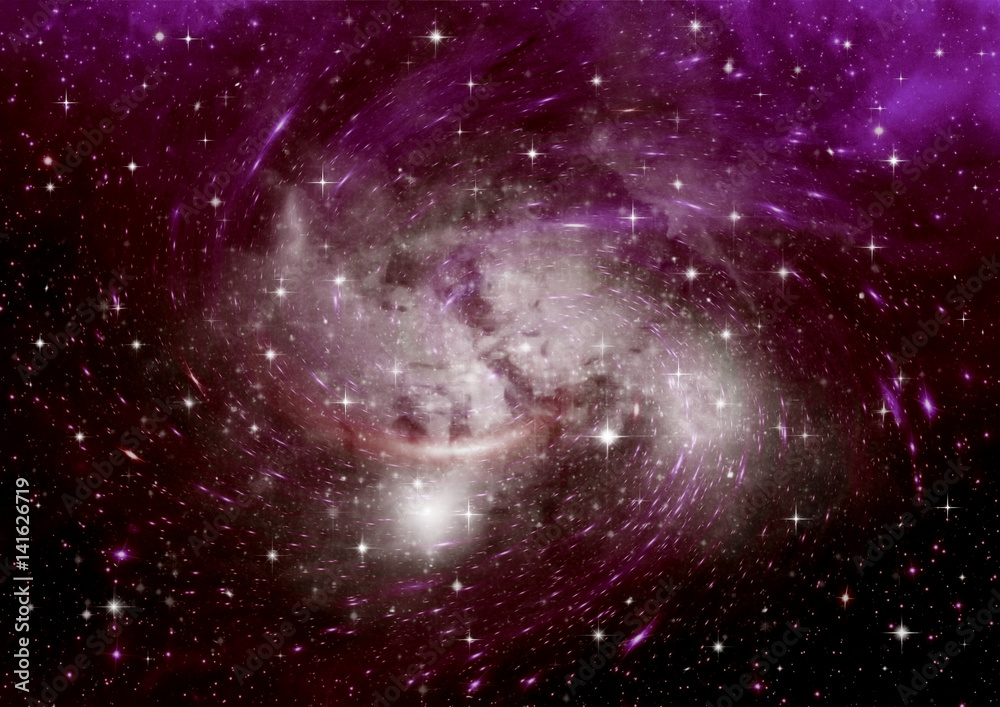 Naklejka premium galaxy in a free space