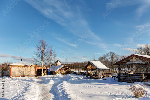 yard on a cold winter day © Maslov Dmitry