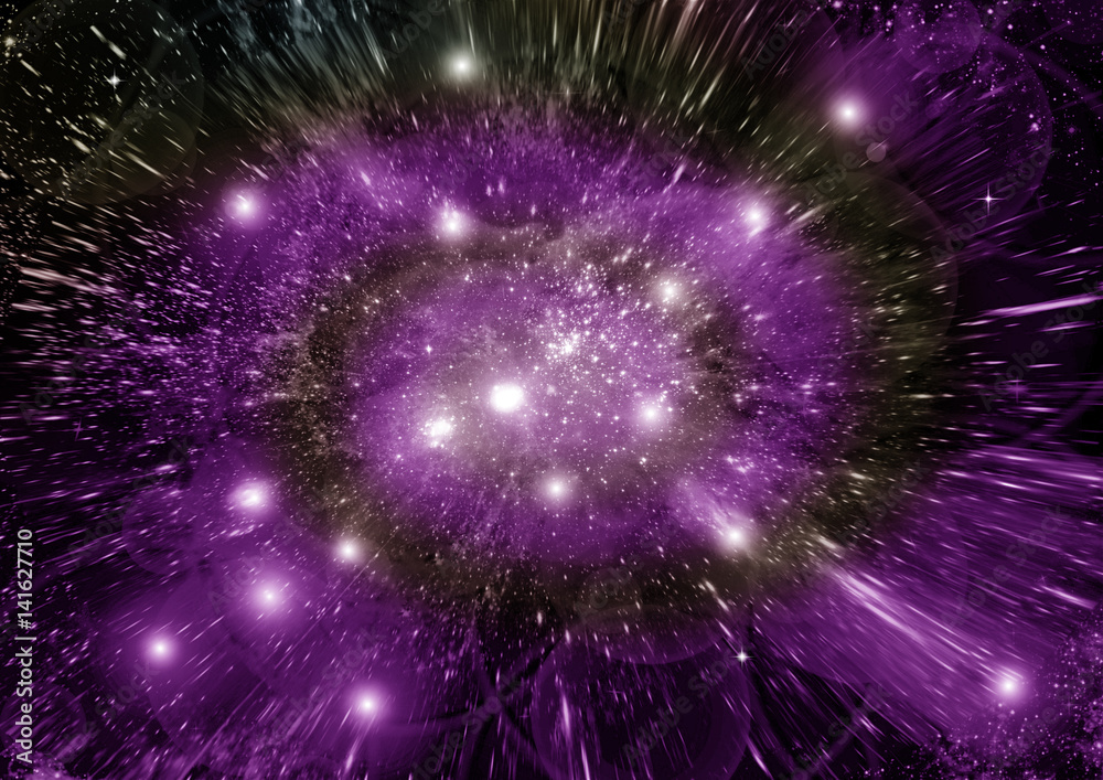 Fototapeta premium galaxy in a free space