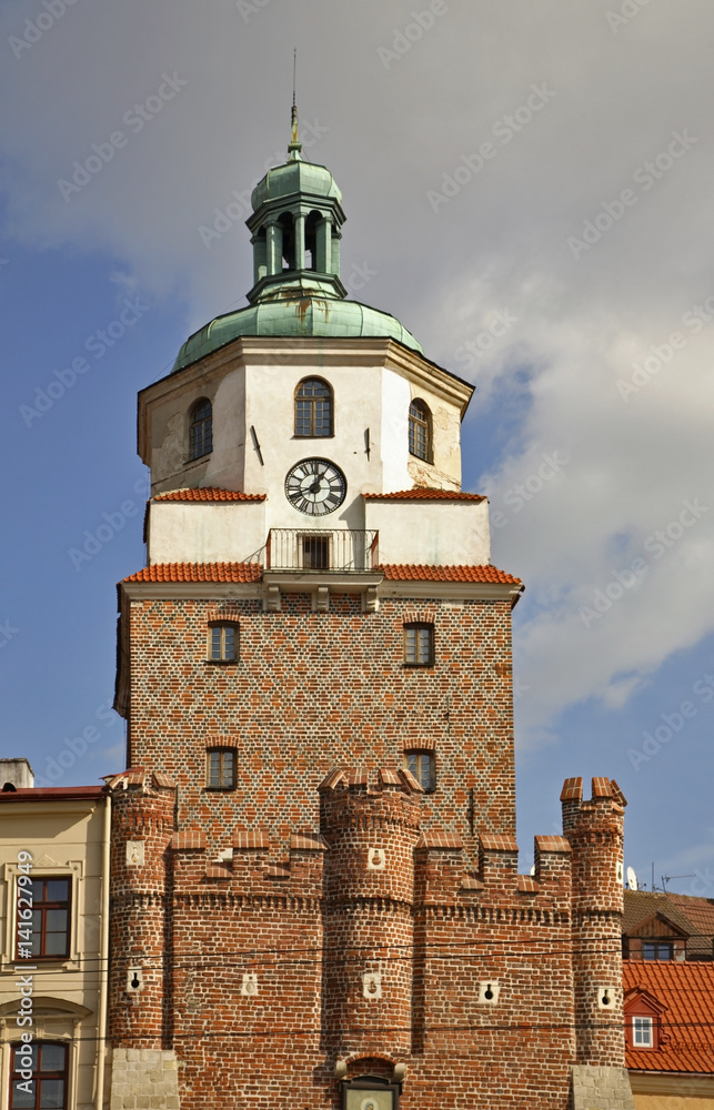 Krakow  gate in Lublin. Poland