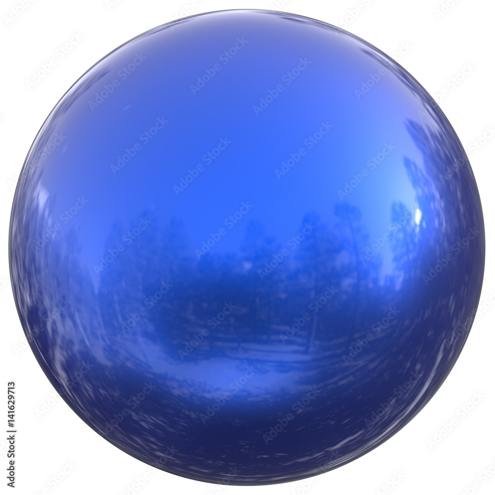 Blue sphere round button ball basic circle geometric shape solid figure simple minimalistic atom element single drop shiny glossy sparkling object blank balloon icon. 3d render illustration isolated Blue sphere round button ball basic circle geometric shape solid figure simple minimalistic atom element single drop shiny glossy sparkling object blank balloon icon. 3d render illustration isolated