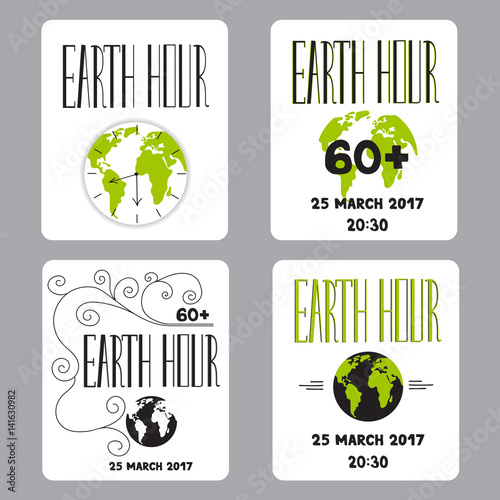 Earth Hour set of cards