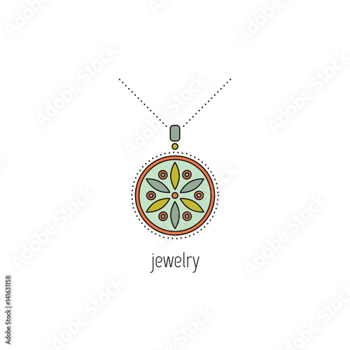 Jewelry line icon
