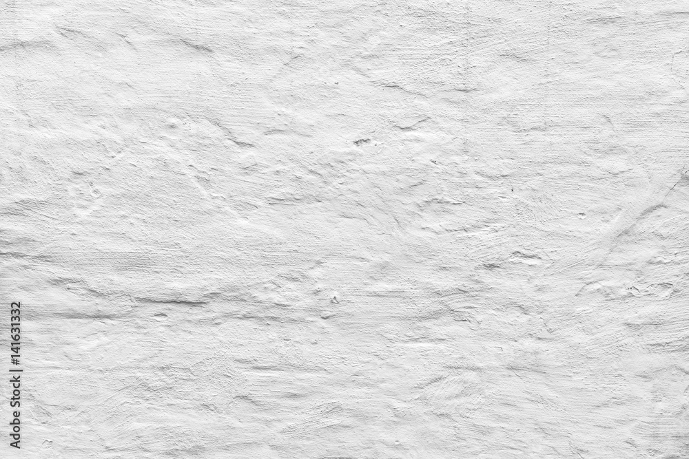 Obraz premium Rough concrete wall with white plaster