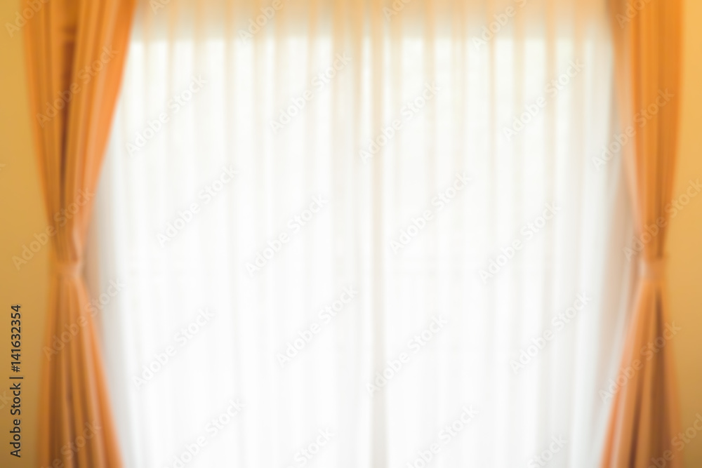 Blur of curtain for background.