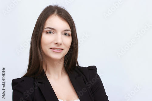 business people on grey background