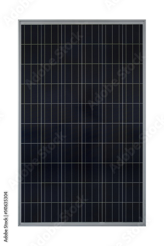 Solar panels isolated on white background.( With clipping path.)
