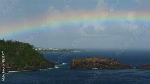Cap Petite-Île, sous un arc en ciel, La Réunion