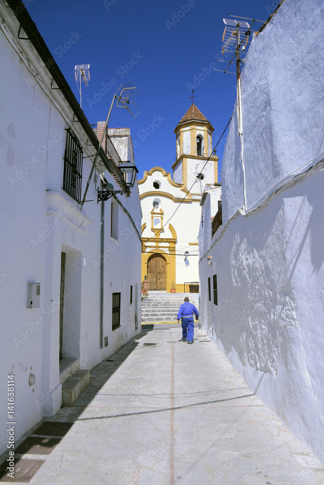 Scenes and white villages typical of Andalucia