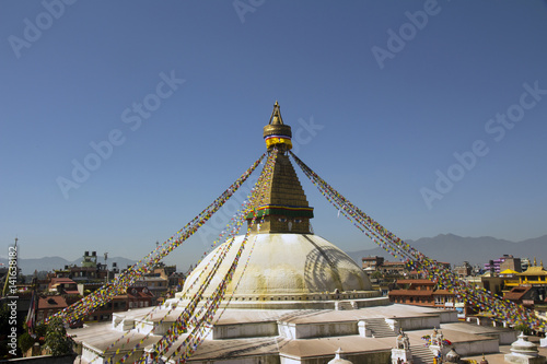 Stupa of Buddhist Temple in Nepal