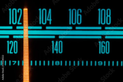 Vintage radio dial