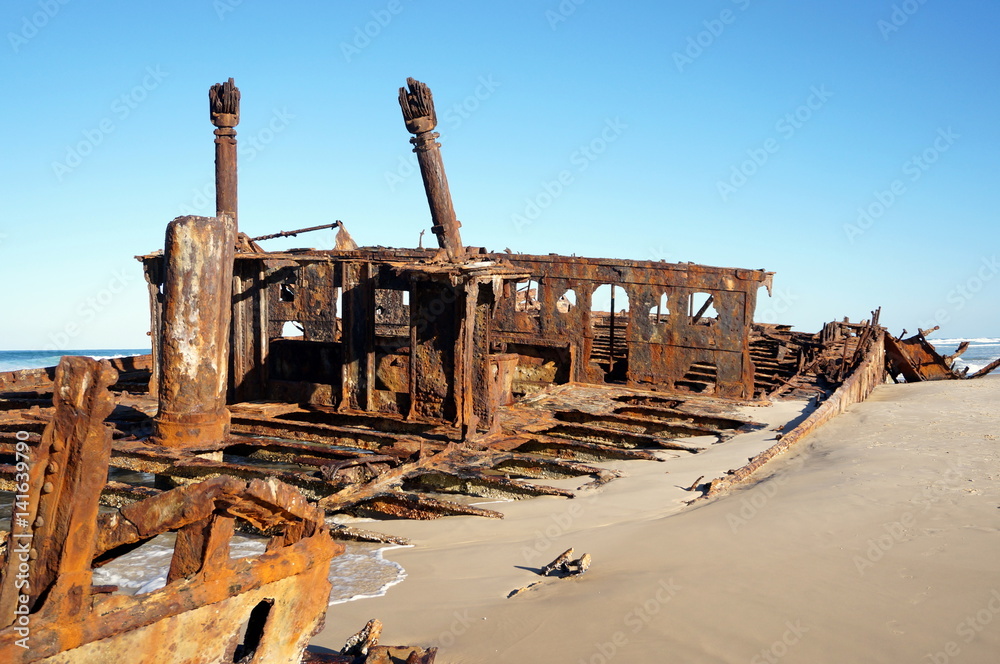 Maheno shipwreck at Fraser Island Maheno shipwreck at Fraser Island