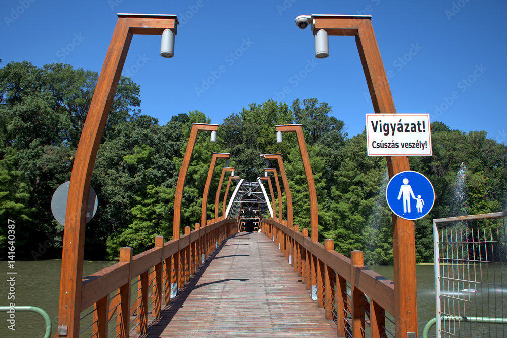 Bridge on River Koros, Szarvas, Hungary Bridge on River Koros, Szarvas, Hungary
