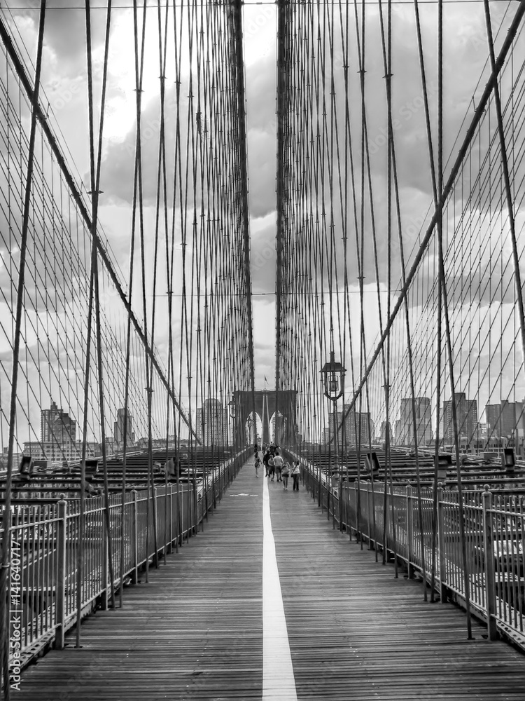 Naklejka premium Most Brookliński, NYC