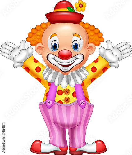 Fotografie, Obraz Cartoon funny clown