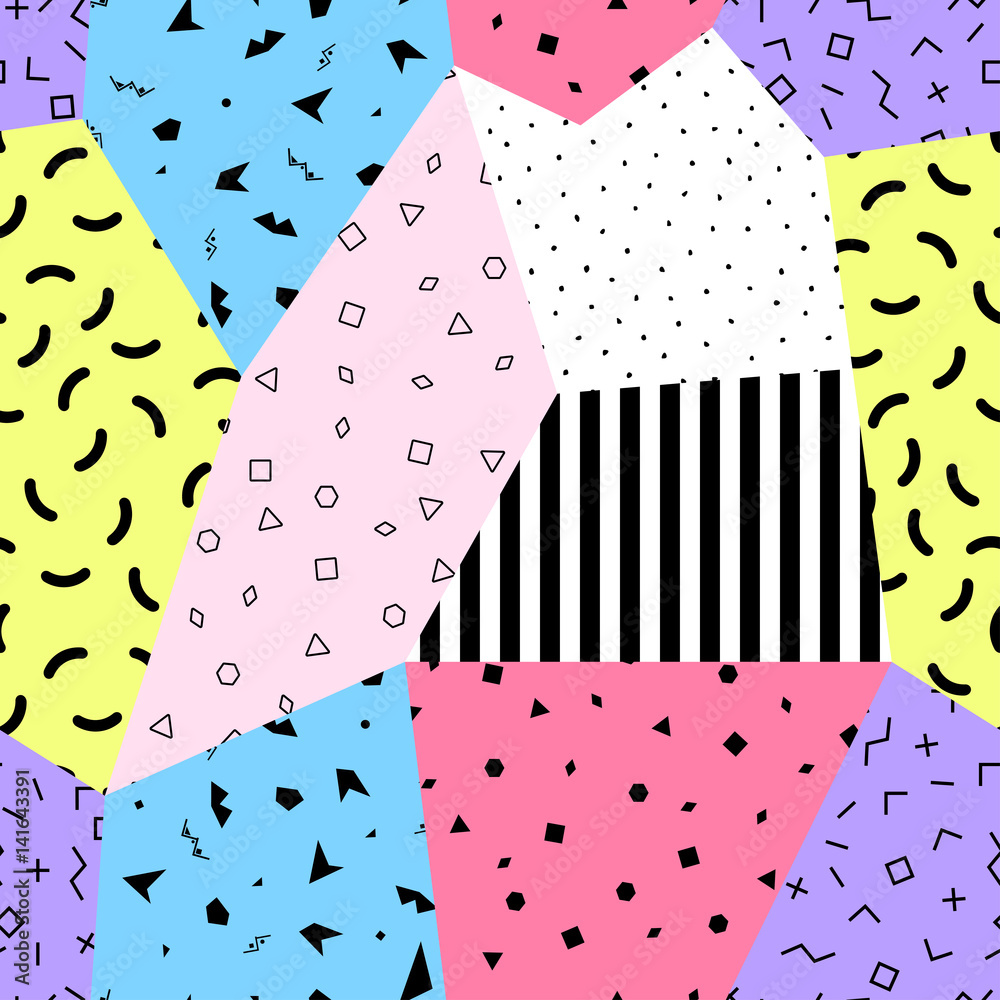 Obraz premium Vector abstract seamless pattern.