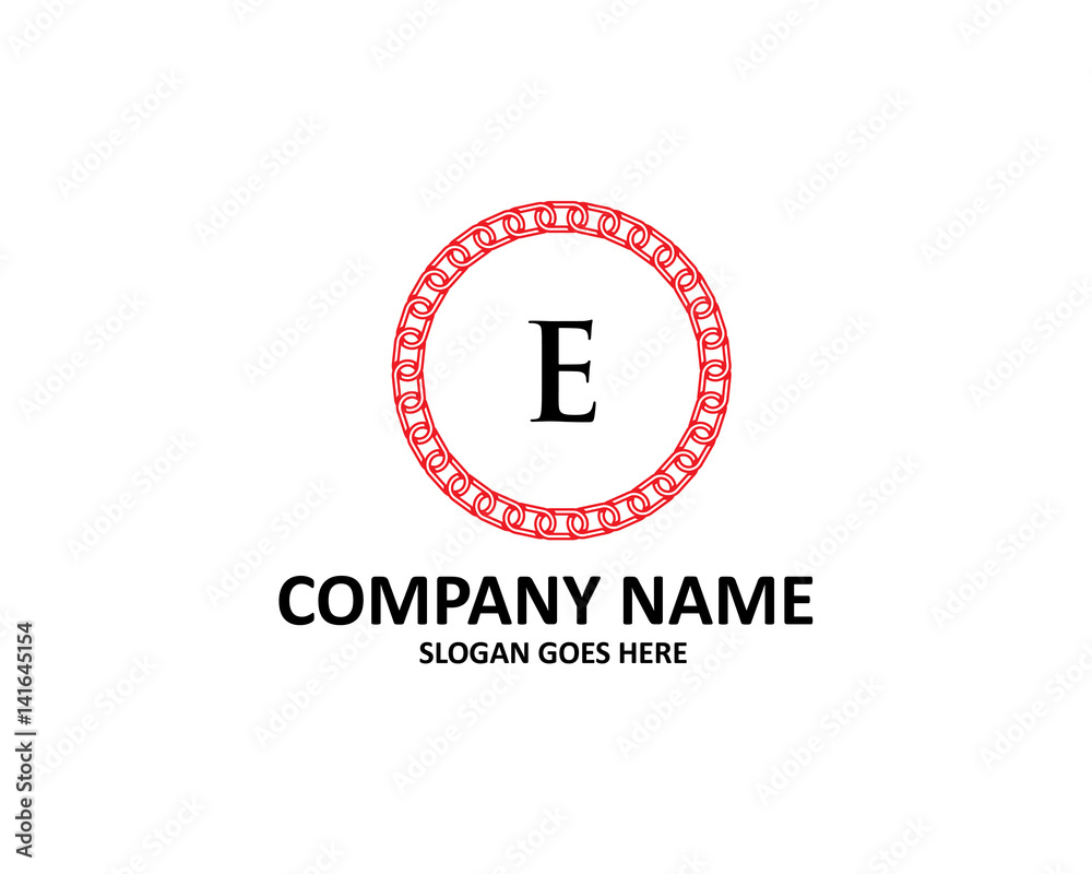 E Letter Chain Logo