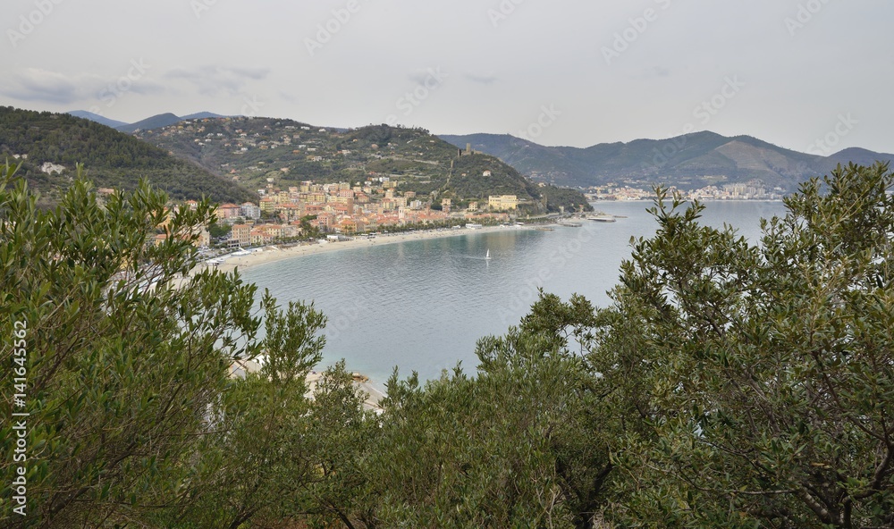 View of the Ligurian village Noli, Liguria, Italy View of the Ligurian village Noli, Liguria, Italy