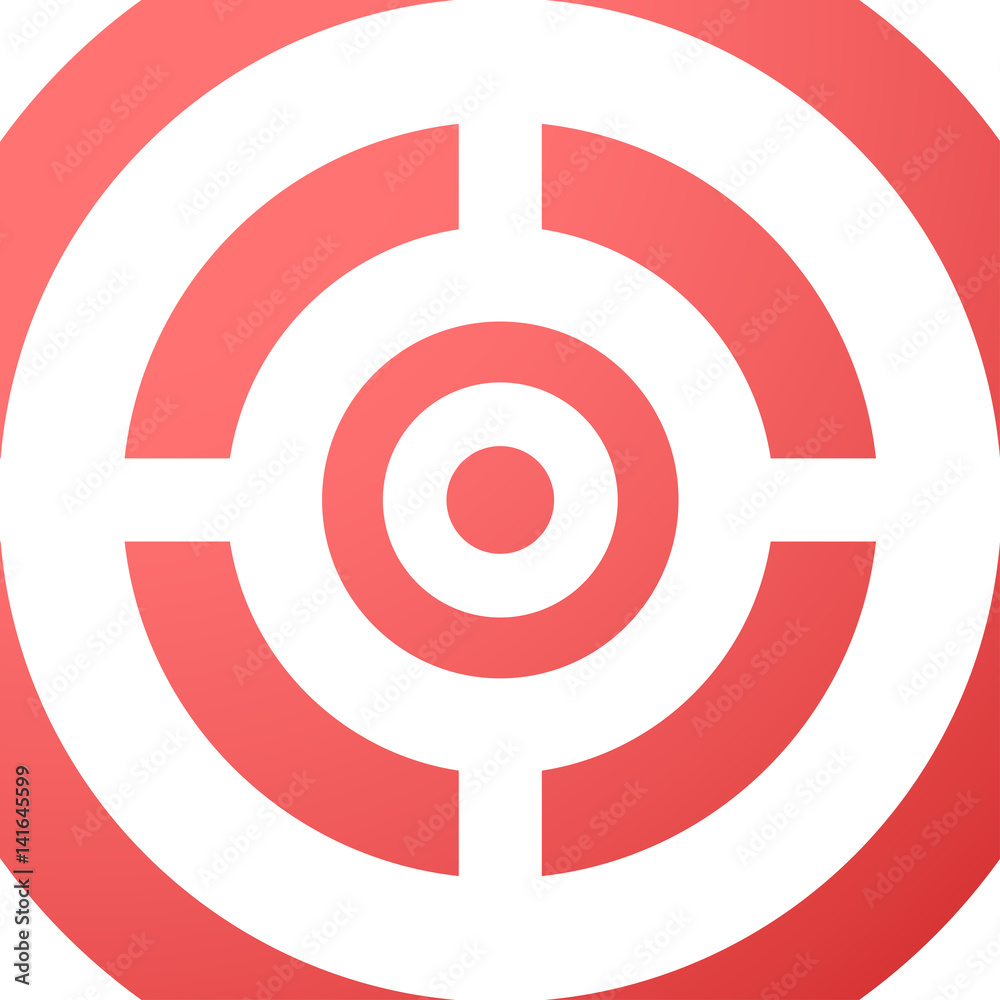 Target closeup red vector background. Target closeup red vector background.