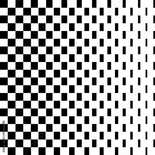 Black and white dots background in Halftone design. Vector isolated.