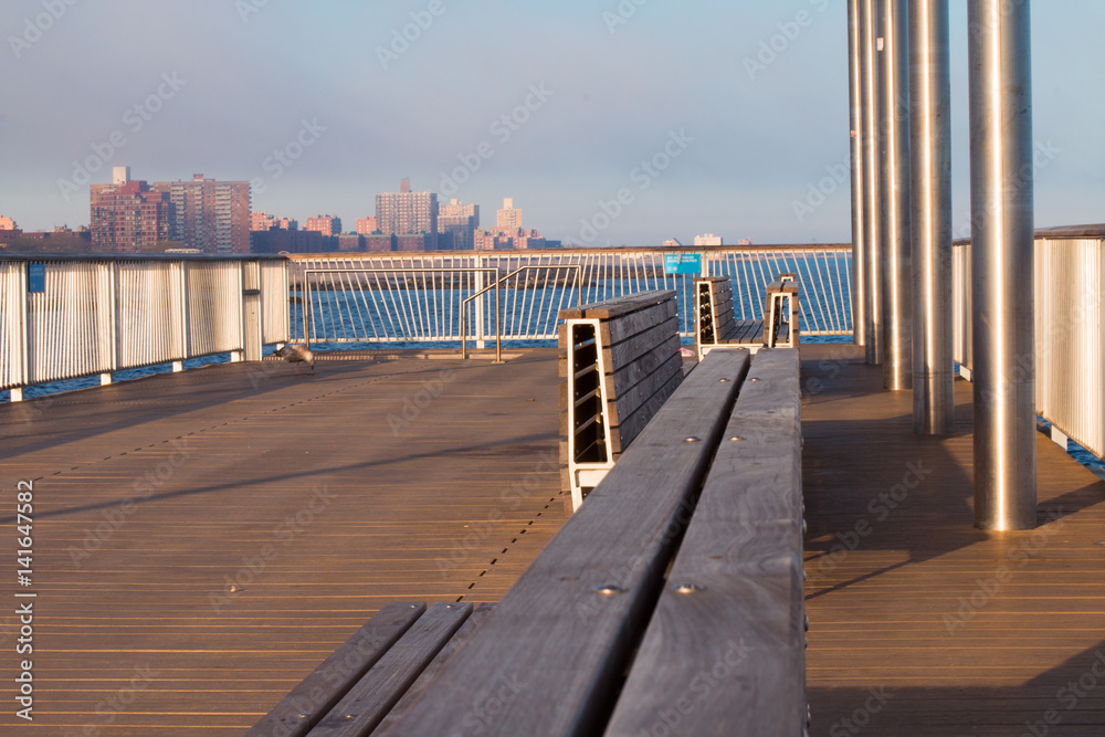 Benches at Coney Island Pier