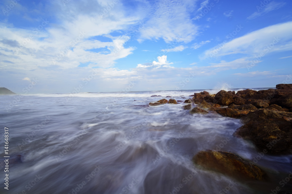 Beautiful silky smooth water at Yarada Beach, Visakhapatnam Beautiful silky smooth water at Yarada Beach, Visakhapatnam